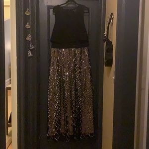 Stunning Formal Gown with full sweeping bottom